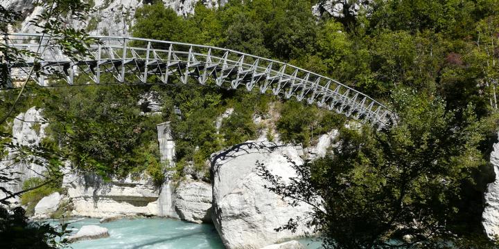 Sentier de l'Imbut dans les gorges du Verdon