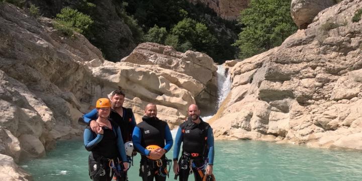 Canyon d'Aiglun du 21 juillet avec Niko