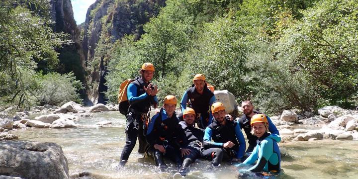 Canyon d'Aiglun le 23 août