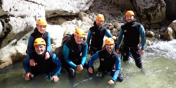 Canyon de Saint Auban le 1er aout