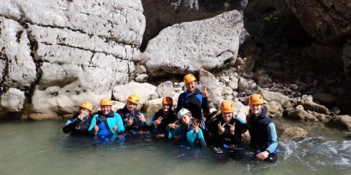Canyon de Saint Auban le 22 août avec Caro