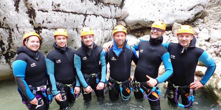 Canyon de Saint Auban le 24 août avec Niko
