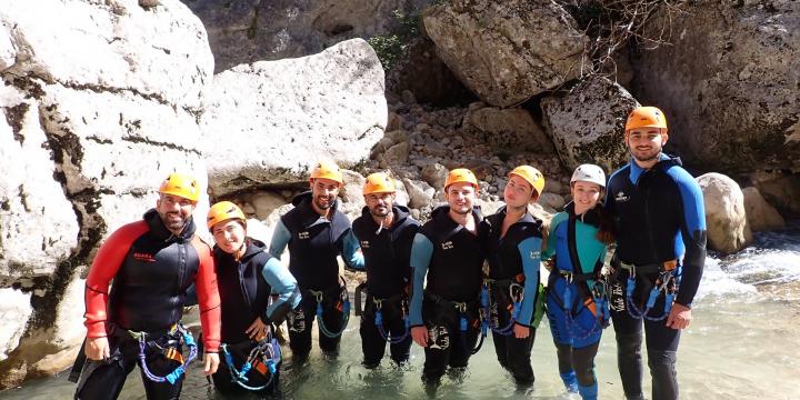 Canyon de Saint Auban le 24 aout avec Caro