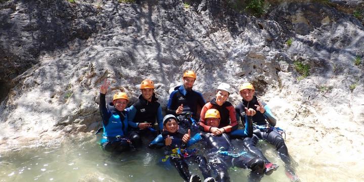 Canyon du Haut Jabron le 16 juillet avec Caro