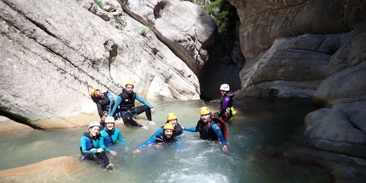 Canyon du Saint Auban du 14 juillet avec Niko