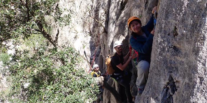 Parcours aventure du canyon sec de Main morte le 07 avril 2026