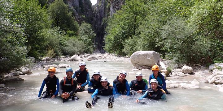 Canyon d'Aiglun le 13 juillet