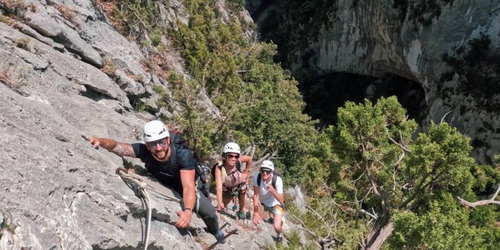 Parcours aventure du canyon sec de Main morte le 23 mai 2026