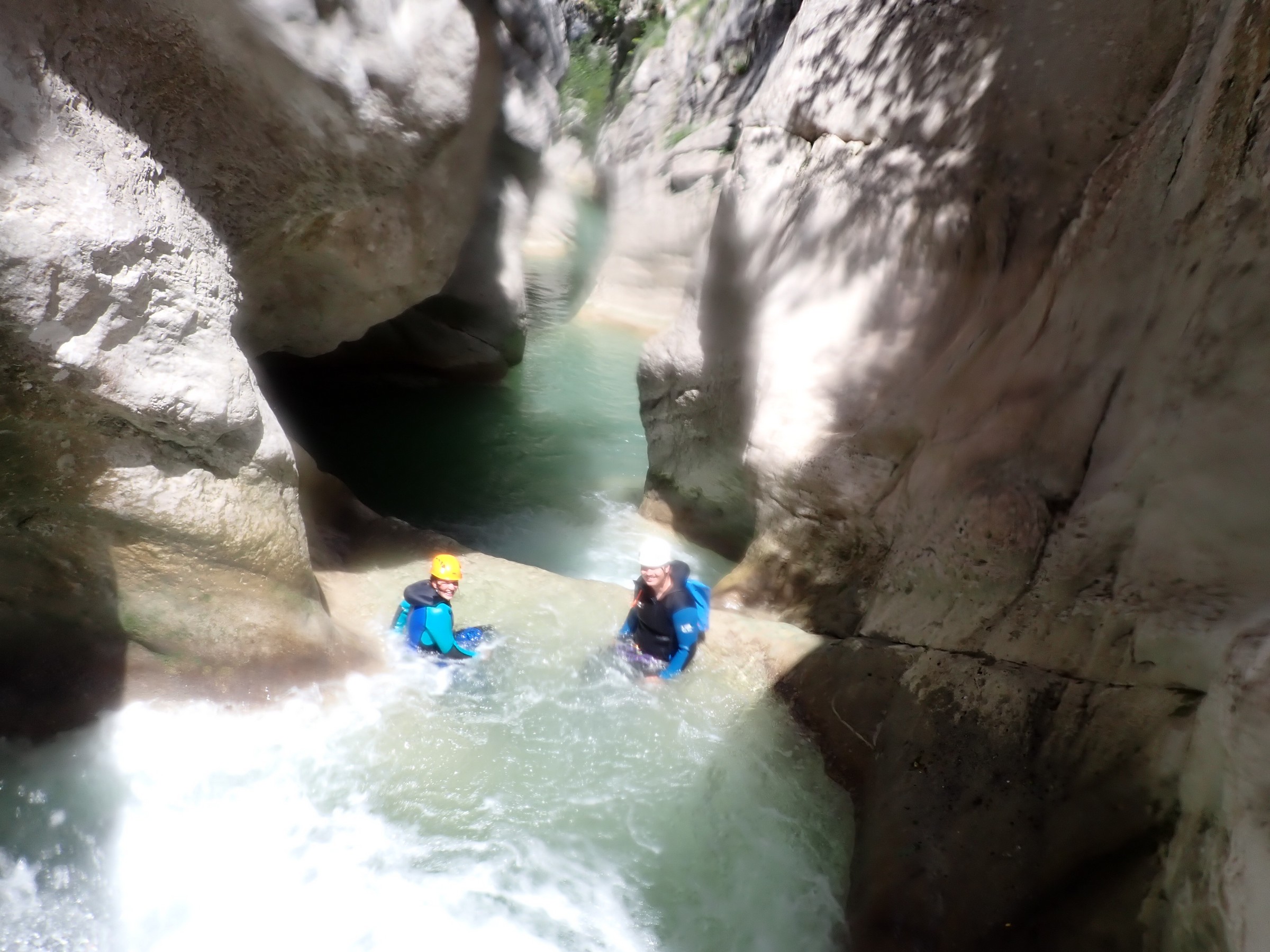 Canyon de Saint Auban le 12 juillet en privé Canyoning Verdon