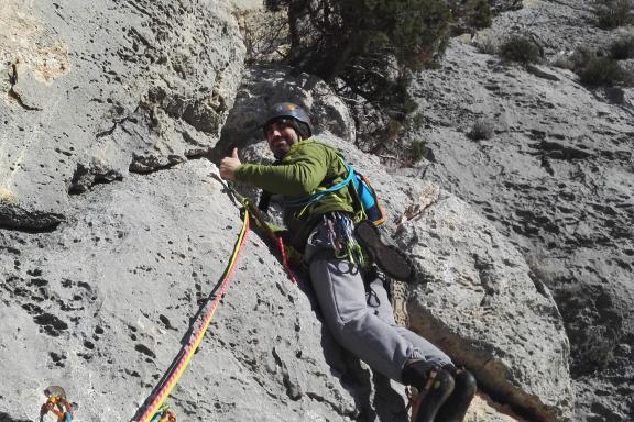 Escalade - L'arête de la patte de chèvre