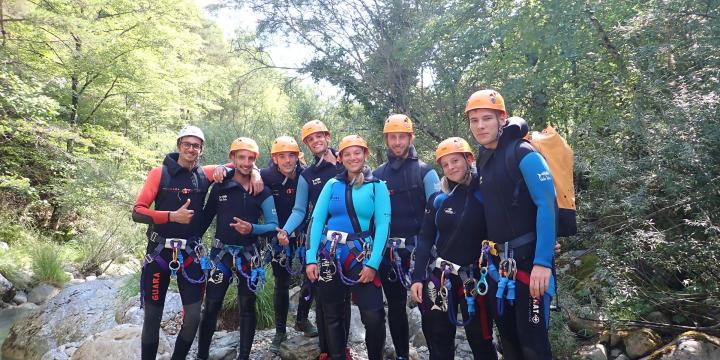 Canyon du Gours du Ray le 11 aout avec Caro