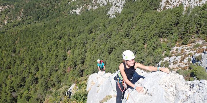 Grande voie : l'arête de la patte de chèvre le 20 août