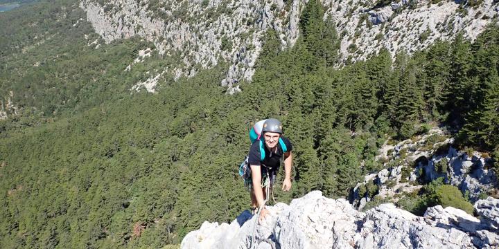 Grande voie : l'arête de la patte de chèvre