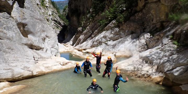 Canyon de Saint auban le 1er juillet