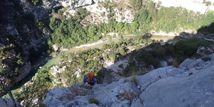 Grande voie "l'arête du belvédère" le 24 août