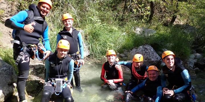 Canyon du Gours du Ray du 24 aout avec Nico