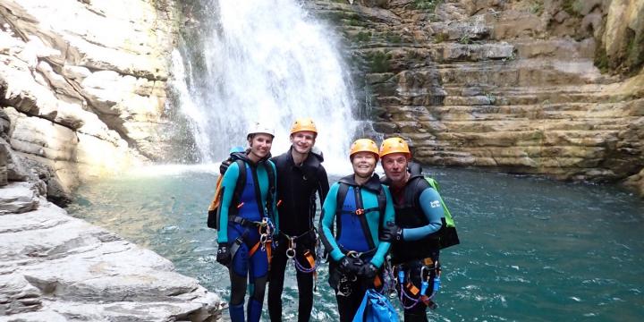 Canyon de la cascade de la Lance du 11 aout avec Nico