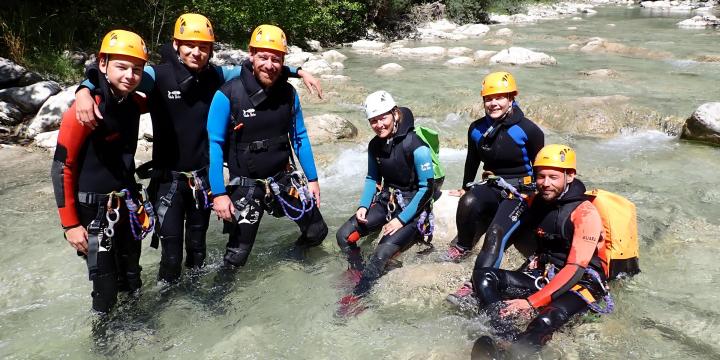 Canyon d'Aiglun le 20 juillet