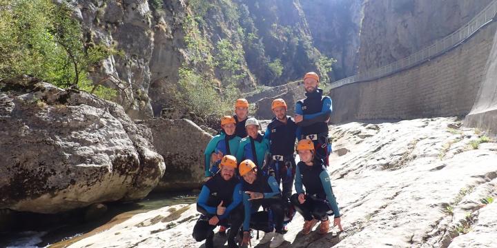 Canyon de Saint Auban le 06 septembre avec Caro