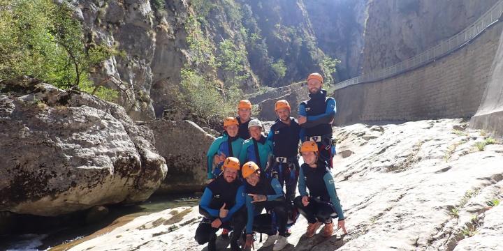 Canyon de Saint Auban le 06 septembre avec Caro